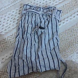 Cotton pinstripe shorts
